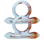 Çanta Sapı Çapa Model Kahverengi - Beyaz 18 Cm