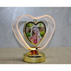 Kişiye Özel Fotoraf Alanli Kalpli Led Çerceve Alk4450 ( Lisinya )