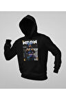 Neon Entry Karakter Baskılı Unisex Oversize Valorantt Hoodie
