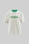 Erkek Color Gradient Embroidered Oversi̇ze Ti̇şört Uzay Grisi