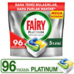 Fairy Platinum Bulaşık Makinesi Kapsülü 96 Yıkama Limon Kokulu