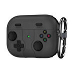 CaseOnn Samsung Galaxy Buds 3 FE Kılıf Retro GamePad Siyah