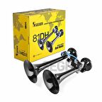 Seger 81dh tgv havalı korna 24volt tren kornası siyah metal borulu