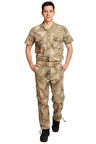 Jandarma Kamuflaj Renkli Kisa Kollu Cepli Taktik Gomlek Dogu Komando Kamuflaj Taktik Pantolon Alt Ust Takim