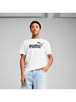 Puma ESS No. 1 Logo Tee Erkek Regular Fit Baskılı Beyaz T-Shirt 68253202