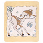 Kahve Ceylanlı Desenli Polar Battaniye 85*100 cm