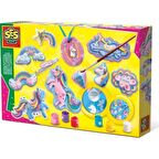 SES Creative Kalıba Dök ve Boya  Unicorn  Simli