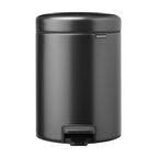 Brabantia Çöp Kutusu 5 litre Newicon Pedallı Confident Grey 233463