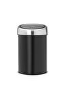 Matt Black Dokunmatik Çöp Kutusu 3l