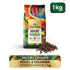 Jacobs Origins Brazil & Colombia Çekirdek Kahve 1 Kg