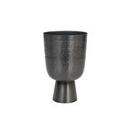 Lauren Antrasit Metal Saksı 15x29cm