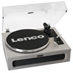 Lenco LS-440GY Gri Kumaş Dahili Hoparlörlü Bluetooth Pikap