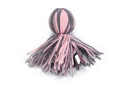Beeztees Kedi Oyuncağı, Ahtapot, Yün ve Kurdela, Pembe ve Gri, 15x5x5cm