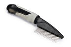 Beeztees Tüy Dökme Dönemi Köpek Tarağı, S, Siyah Gri, 21cm, 21x5,5x3cm