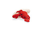 Beeztees Köpek Ödül Saklama Oyuncağı, Sesli, Istakoz, Peluş, Kırmızı, 31x20x7cm