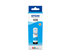 Epson 106 EcoTank Mavi Mürekkep Şişesi, 70 ml. L7160/L7180 (C13T00R240) Cyan