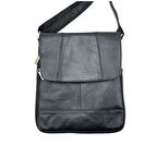 Hakiki Deri Cayu651 Postacı Çanta Siyah