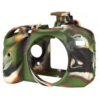 EasyCover Nikon D7100/D7200 Silikon Kılıf ECND7100C (Kamuflaj)