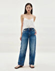 Calvin Klein Jeans 90S Straight Denim Kadın Mavi Kontrol Et LV047B917G-UT5
