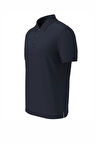 Erkek SS Supima Chest EMB Polo Yaka T-Shirt - Lacivert | XS