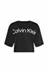 Kadın A-SS Boxy Logo Graphic T-Shirt – Siyah | S