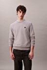 Erkek LS EU 350TERRY Badge Sweatshirt -  Gri | L