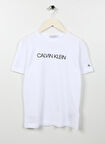 Calvin Klein Beyaz Erkek Çocuk T-Shirt IB0IB00347YAF