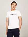 Erkek Core Tommy Logolu T-Shirt -Beyaz | XS