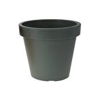 Namook Yuvarlak Plastik Saksı Yeşil Çap 30 cm Yükseklik 26 cm