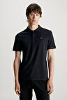 Erkek Ck Smooth Pamuk Polo T-Shirt - Siyah | L