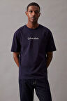 Erkek Ck Hero Logo Comfort T-Shirt - Lacivert | XS