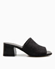 Calvin Klein Heel Mule 45mm Mono Jacq Kadın Sandalet