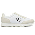 Calvin Klein Retro Runner Low Lace Womens Sneaker Kadın Günlük Spor Ayakkabı Beyaz