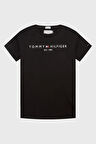 Kız Çocuk Th Yazı Logo T-Shirt - Siyah | 12 Yaş