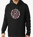tommy hilfiger Yuvarlak Grafikli Kapüşonlu Sweatshirt 3288 Siyah