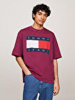 Erkek TJM OVZ BIG FLAG TEE EXT T-Shirt-Mor | S
