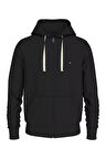 Erkek ESSENTIAL TERRY ZIP THROUGH Sweatshirt - Siyah  | M