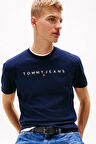 Erkek Tjm Logo Nakışlı T-Shirt - Lacivert | S