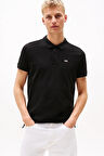 Erkek Tjm Tek Renk Polo T-Shirt - Siyah | XS