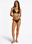 Siyah Kadın Regular Fit Üçgen Kesim Bikini Üst UW0UW05801BDS