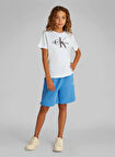 Calvin Klein Beyaz Erkek Çocuk T-Shirt