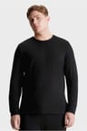 L/S SWEATSHIRT, P7A Erkek Siyah Sweatshirt