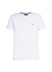 Tommy Hilfiger Bisiklet Yaka Beyaz Erkek T-Shirt MW0MW27539YBR
