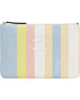 Tommy Hilfiger Th Beach Pouch Stripes Kadın Clutch