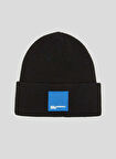 Siyah Erkek Bere 236D3401_KNITTED LOGO BEANIE