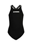 Super Rebel Siyah Kız Çocuk Mayo R501-5001- basic cool bathing