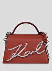 KARL LAGERFELD Deri Kırmızı Kadın Çapraz Çanta A1W300381xw