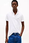 Tommy Hilfiger Erkek  Beyaz Regular    Yaka Polo  T-Shirt