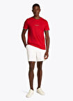 Tommy Hilfiger Kırmızı Erkek T-Shirt MW0MW32584XLD