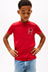 Erkek Çocuk Th Grafik Logo T-Shirt - Kırmızı | 10 Yaş